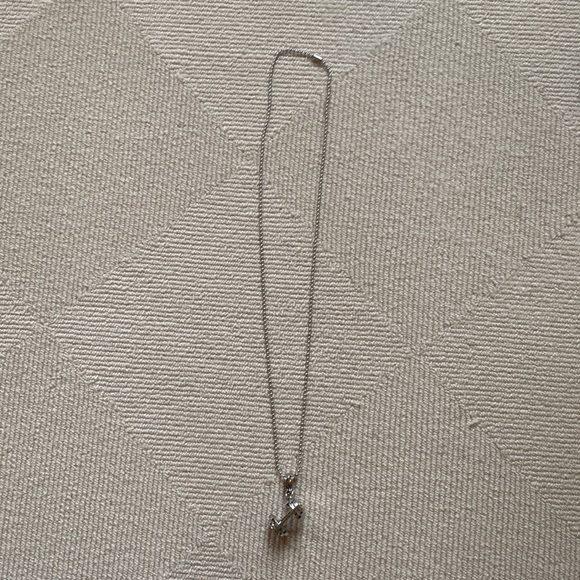 Silver 30 Inch Chain with Large Dumbbell. - Picture 3 of 5